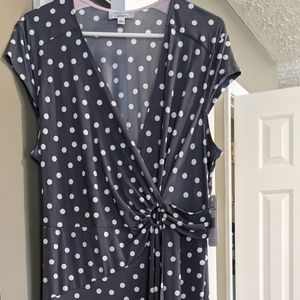 NWT Gray and White Robbie Bee Dress XL